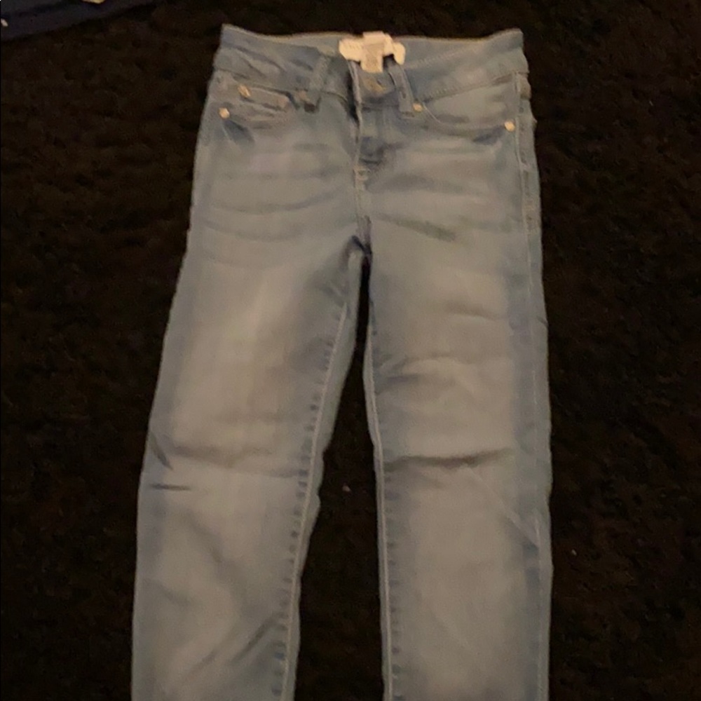 light blue jeans